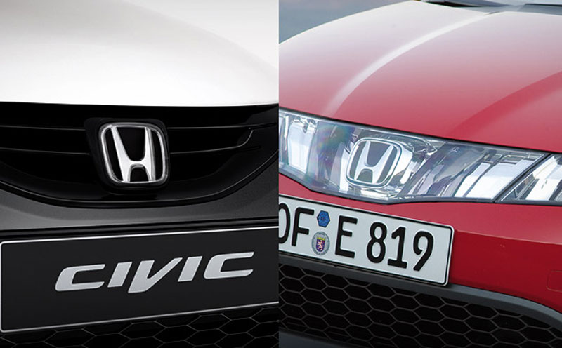 Большой логотип Honda в прозрачном пластиковом корпусе между передними и задними фарами теперь выглядит скромно (слева) Большой логотип Honda в прозрачном пластиковом корпусе между передними и задними фарами теперь выглядит скромно (слева)